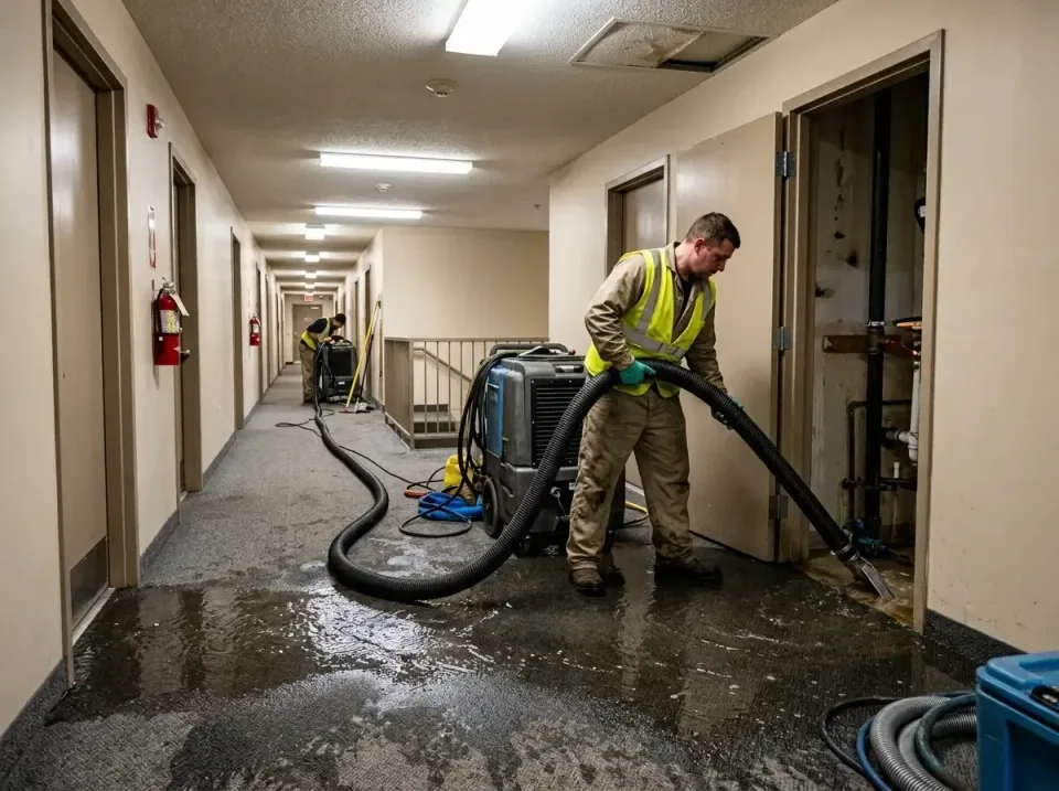 multi-unit-apartment-hallway-f-005 — frequently asked questions, Emergency Burst Pipe Water Extraction & Removal in The Pine…